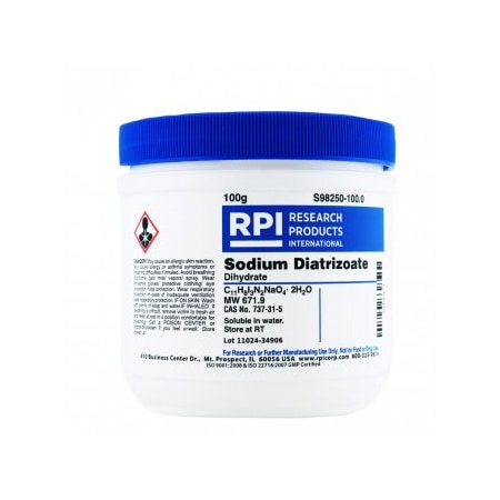 Rpi Sodium Diatrizoate Dihydrate, 100 G S98250-100.0